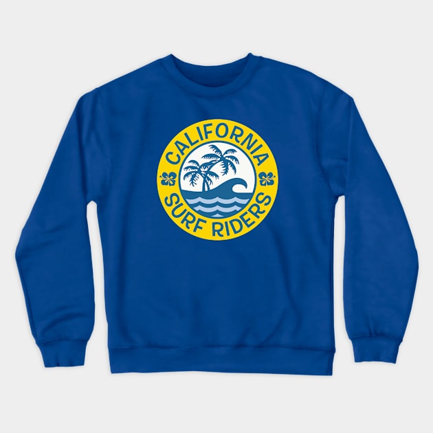California Surf Riders Crewneck Sweatshirt by Wintrly